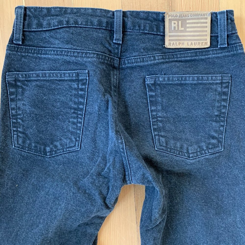 Ralph Lauren Polo Jeans Company Blk Boot Cut Zips